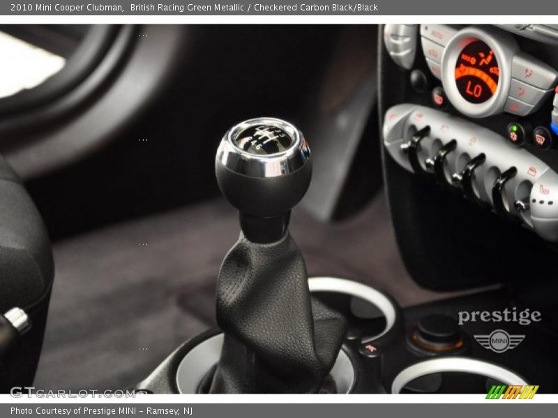 British Racing Green Metallic / Checkered Carbon Black/Black 2010 Mini Cooper Clubman