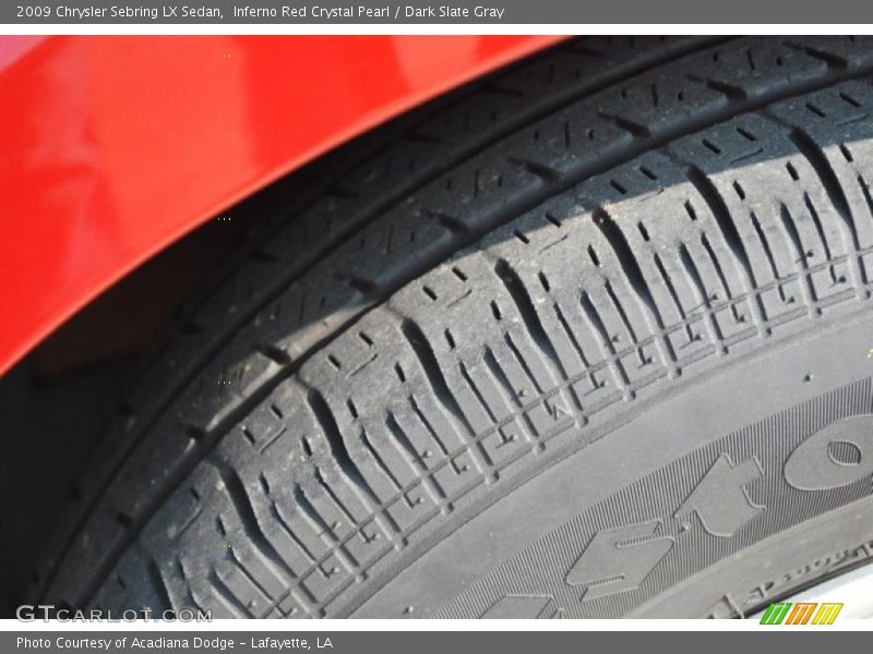 Inferno Red Crystal Pearl / Dark Slate Gray 2009 Chrysler Sebring LX Sedan