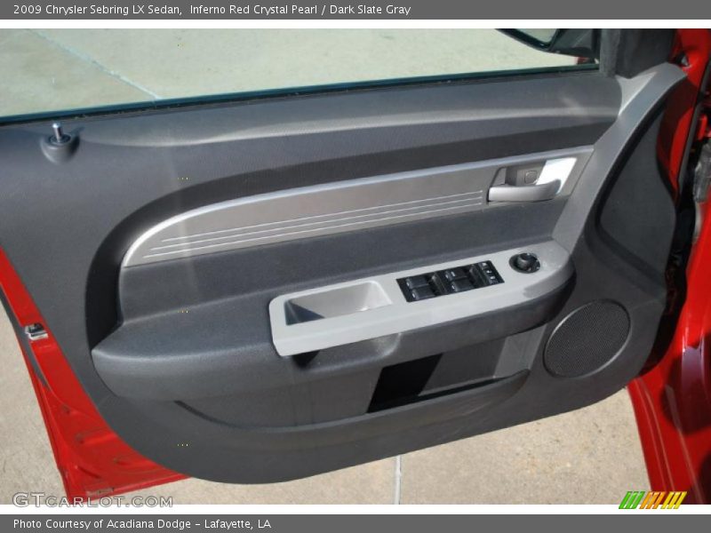 Inferno Red Crystal Pearl / Dark Slate Gray 2009 Chrysler Sebring LX Sedan