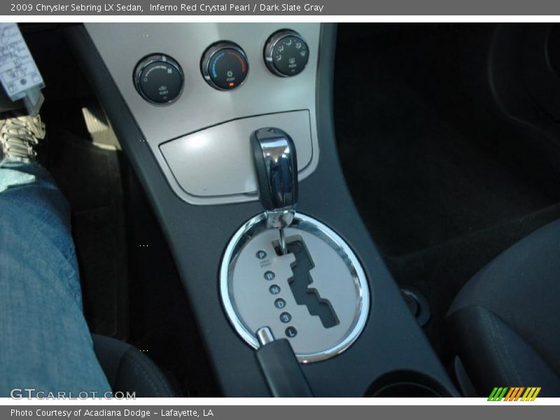 Inferno Red Crystal Pearl / Dark Slate Gray 2009 Chrysler Sebring LX Sedan