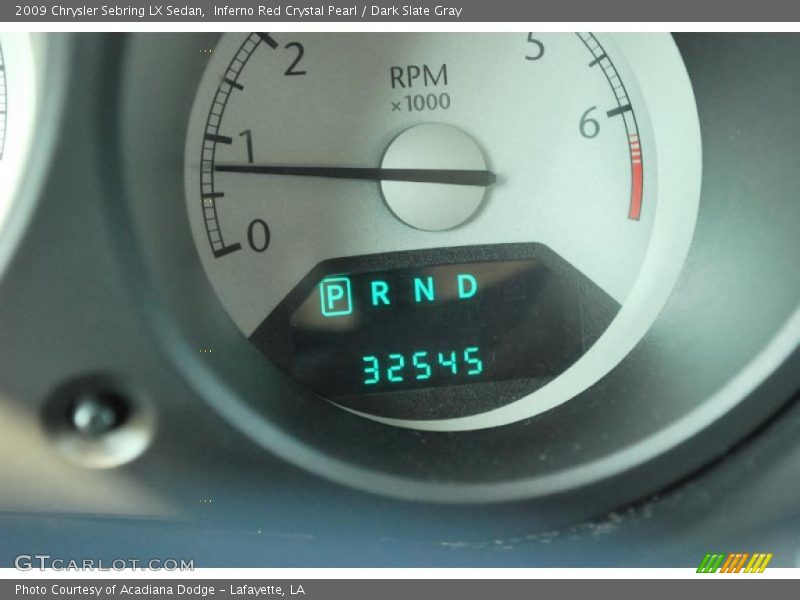 Inferno Red Crystal Pearl / Dark Slate Gray 2009 Chrysler Sebring LX Sedan