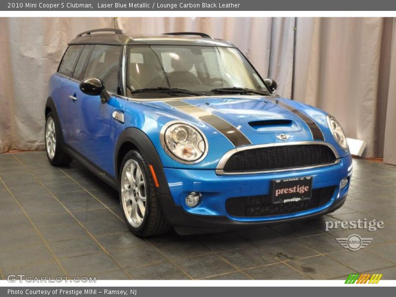 Laser Blue Metallic / Lounge Carbon Black Leather 2010 Mini Cooper S Clubman