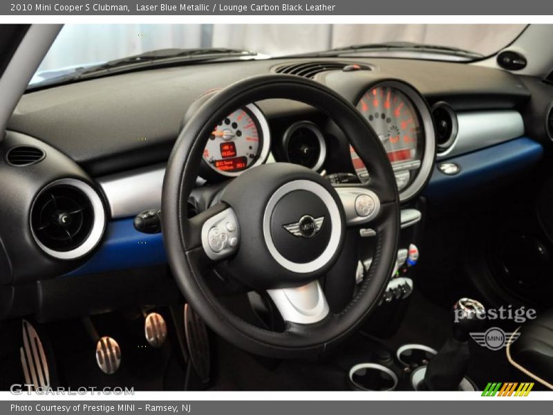 Laser Blue Metallic / Lounge Carbon Black Leather 2010 Mini Cooper S Clubman