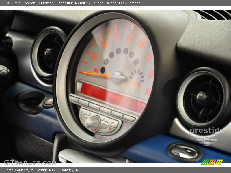 Laser Blue Metallic / Lounge Carbon Black Leather 2010 Mini Cooper S Clubman