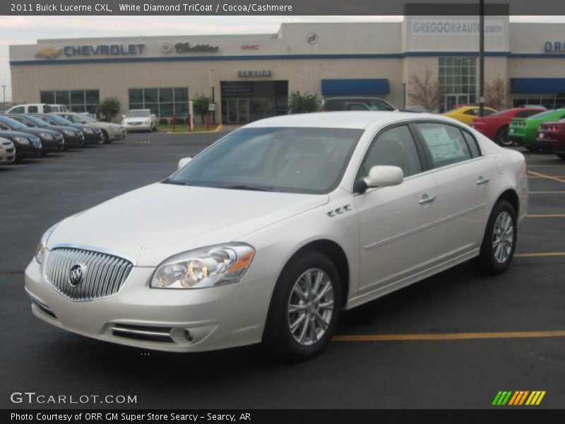 White Diamond TriCoat / Cocoa/Cashmere 2011 Buick Lucerne CXL