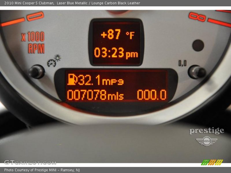Laser Blue Metallic / Lounge Carbon Black Leather 2010 Mini Cooper S Clubman