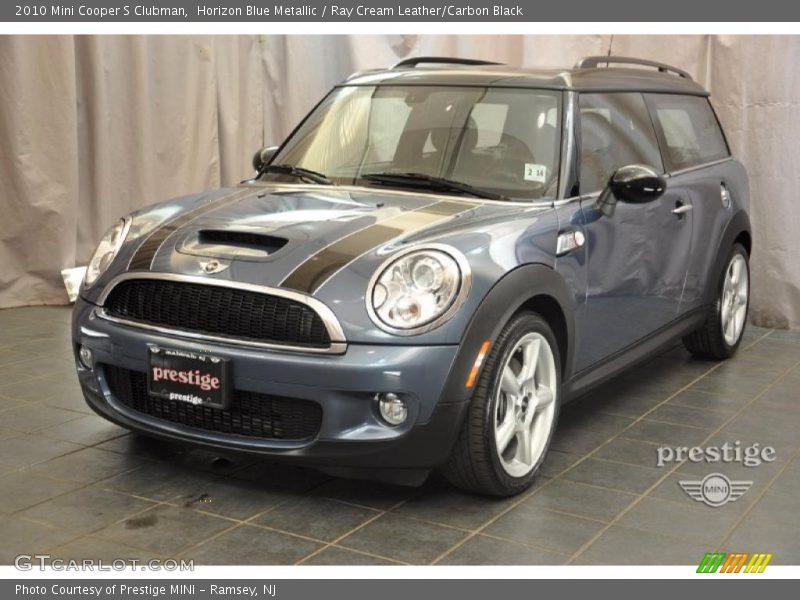 Horizon Blue Metallic / Ray Cream Leather/Carbon Black 2010 Mini Cooper S Clubman