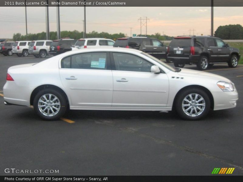 White Diamond TriCoat / Cocoa/Cashmere 2011 Buick Lucerne CXL