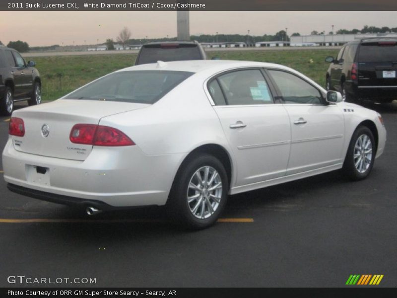 White Diamond TriCoat / Cocoa/Cashmere 2011 Buick Lucerne CXL