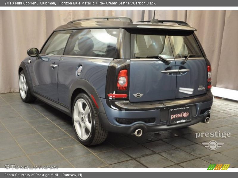 Horizon Blue Metallic / Ray Cream Leather/Carbon Black 2010 Mini Cooper S Clubman