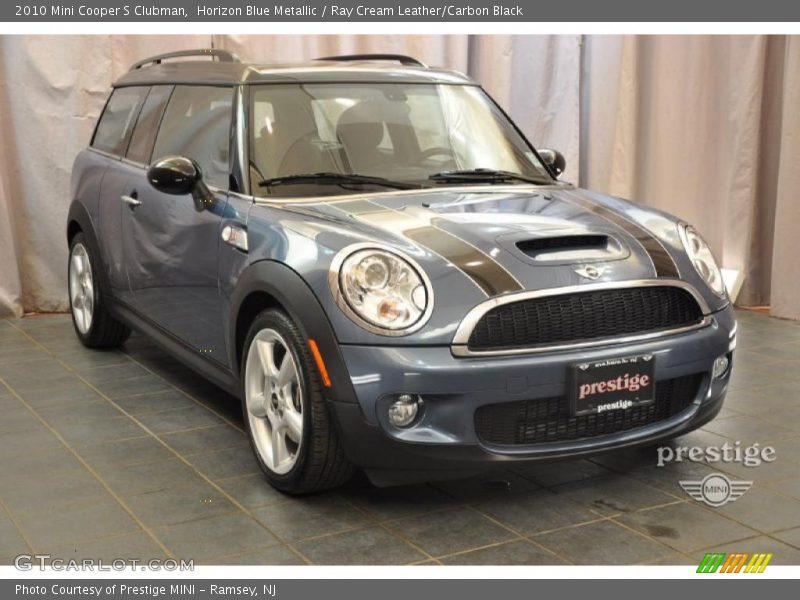 Horizon Blue Metallic / Ray Cream Leather/Carbon Black 2010 Mini Cooper S Clubman
