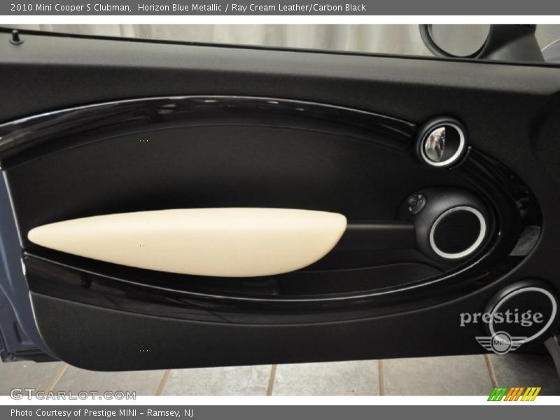 Horizon Blue Metallic / Ray Cream Leather/Carbon Black 2010 Mini Cooper S Clubman