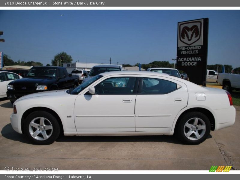 Stone White / Dark Slate Gray 2010 Dodge Charger SXT