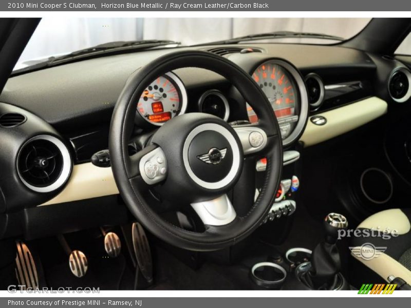 Horizon Blue Metallic / Ray Cream Leather/Carbon Black 2010 Mini Cooper S Clubman