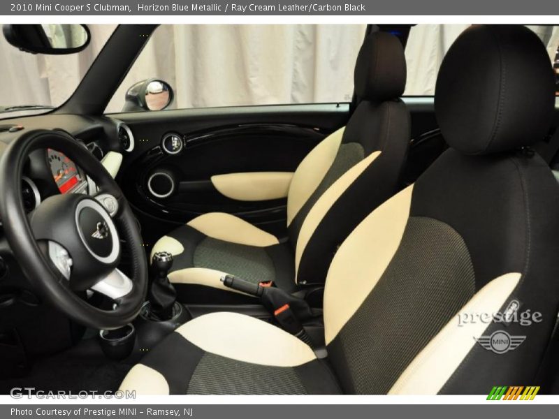 Horizon Blue Metallic / Ray Cream Leather/Carbon Black 2010 Mini Cooper S Clubman
