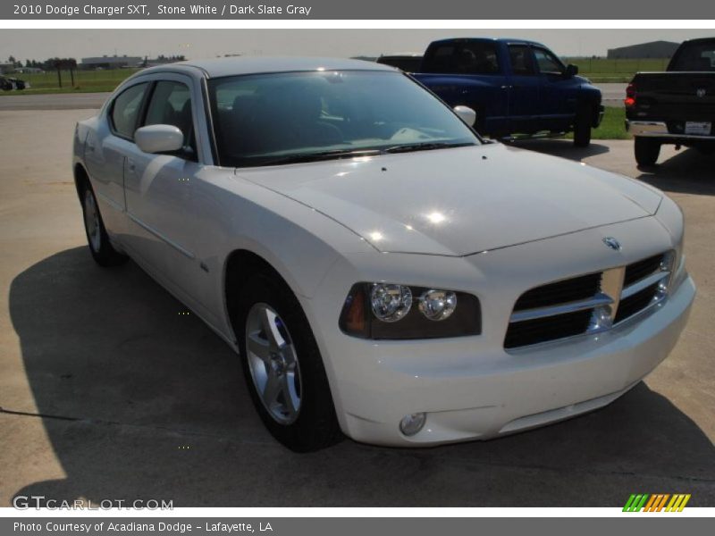 Stone White / Dark Slate Gray 2010 Dodge Charger SXT