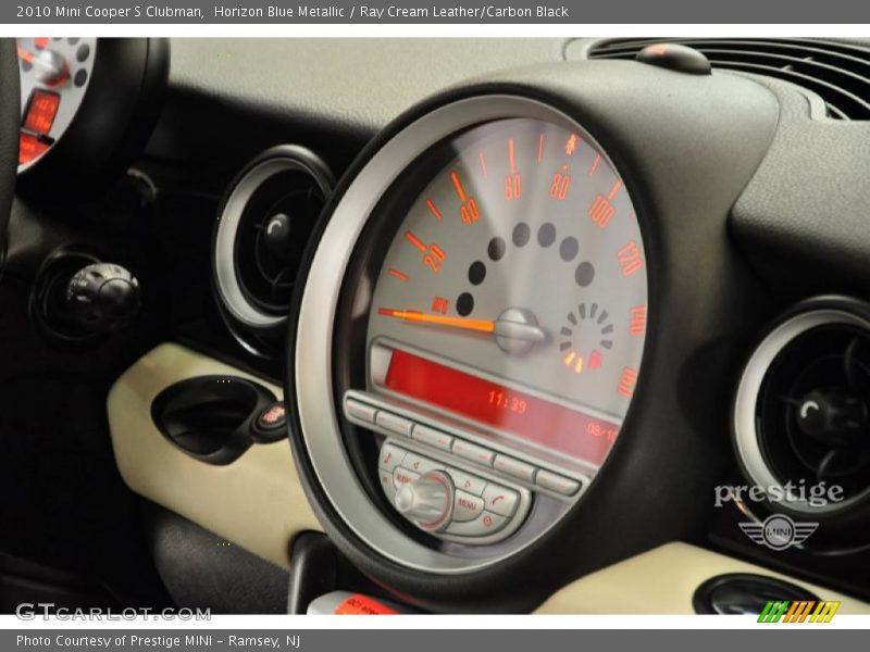 Horizon Blue Metallic / Ray Cream Leather/Carbon Black 2010 Mini Cooper S Clubman
