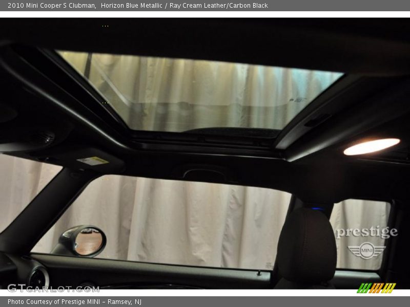 Horizon Blue Metallic / Ray Cream Leather/Carbon Black 2010 Mini Cooper S Clubman