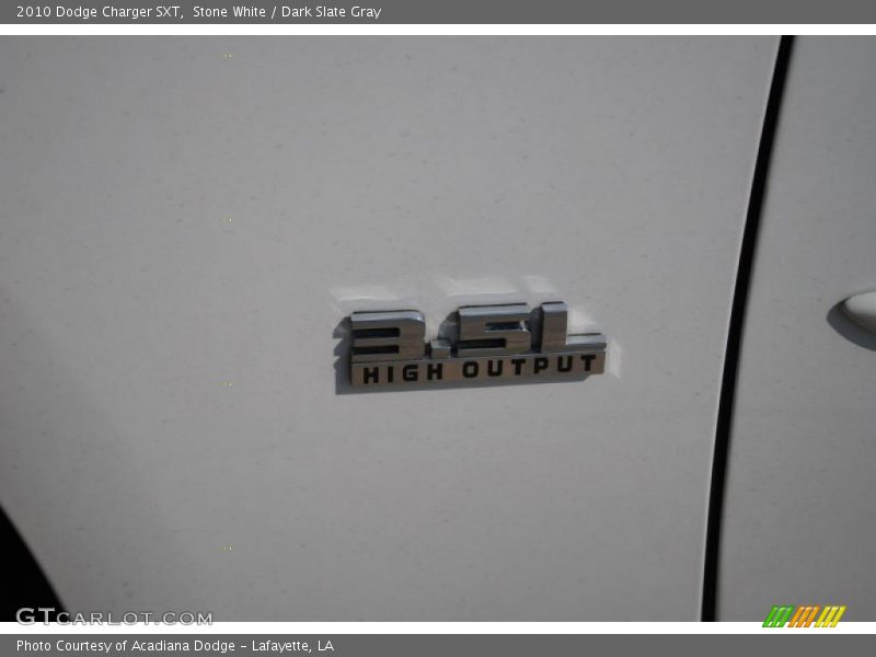 Stone White / Dark Slate Gray 2010 Dodge Charger SXT