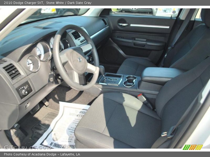 Stone White / Dark Slate Gray 2010 Dodge Charger SXT