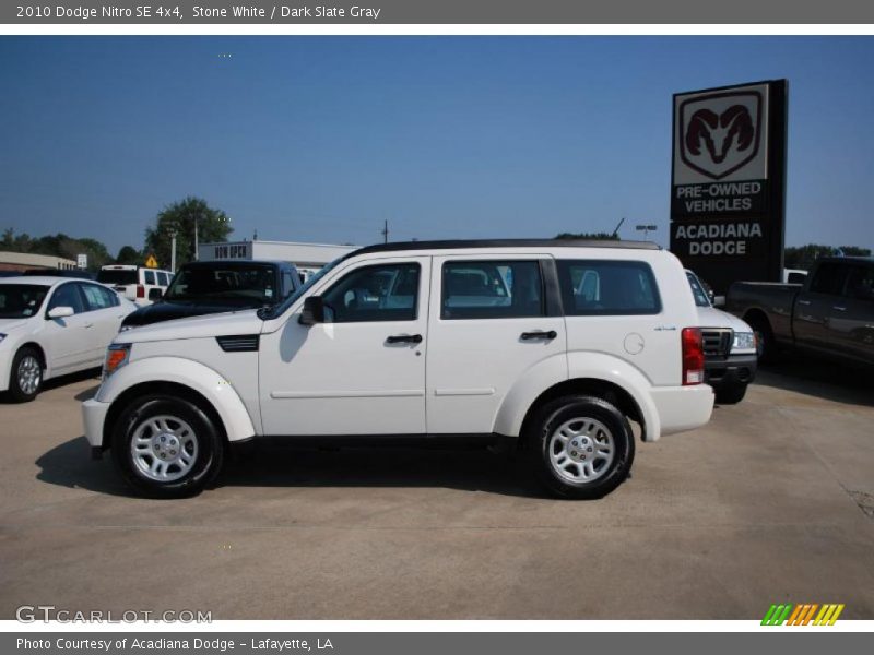 Stone White / Dark Slate Gray 2010 Dodge Nitro SE 4x4