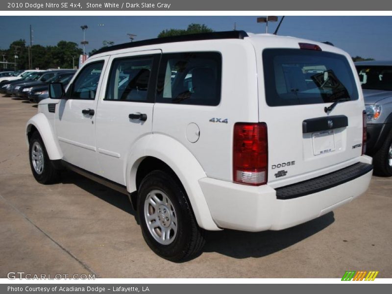 Stone White / Dark Slate Gray 2010 Dodge Nitro SE 4x4