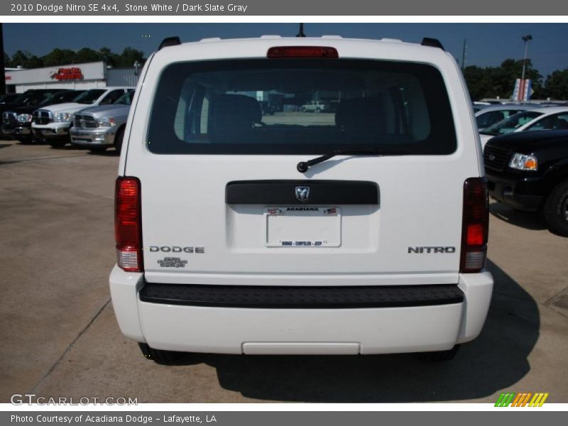 Stone White / Dark Slate Gray 2010 Dodge Nitro SE 4x4