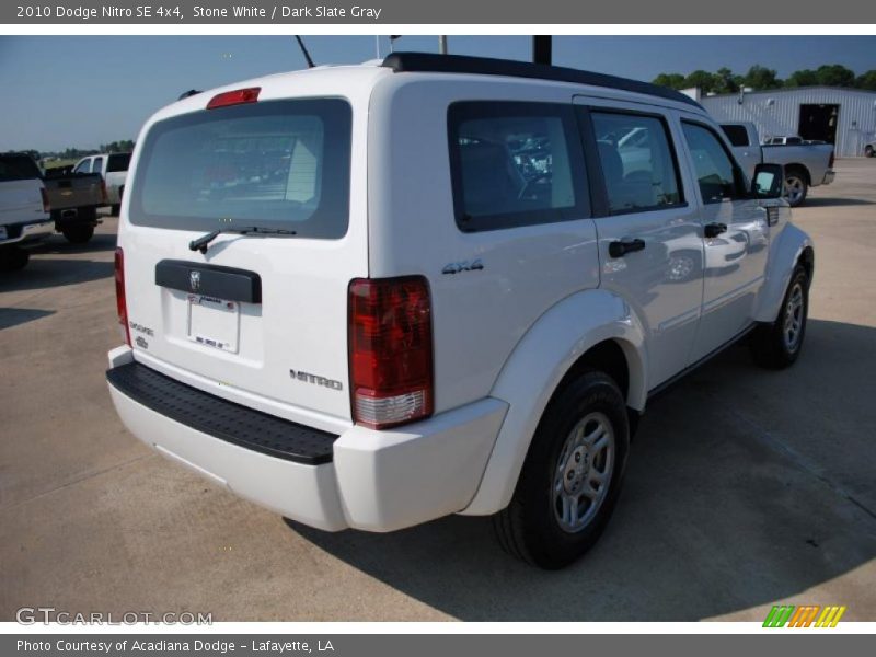 Stone White / Dark Slate Gray 2010 Dodge Nitro SE 4x4