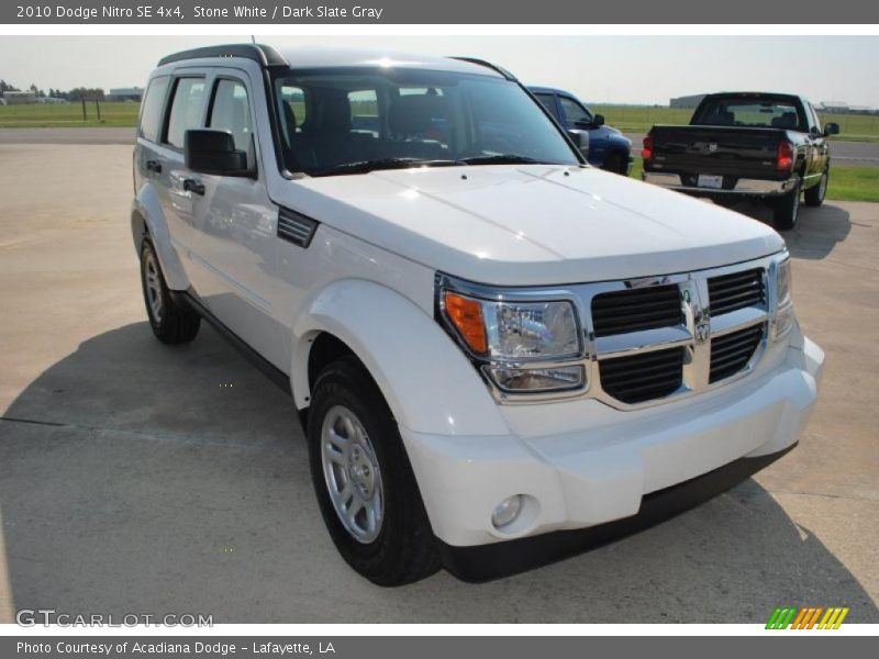 Stone White / Dark Slate Gray 2010 Dodge Nitro SE 4x4