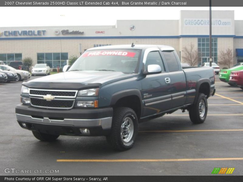 Blue Granite Metallic / Dark Charcoal 2007 Chevrolet Silverado 2500HD Classic LT Extended Cab 4x4