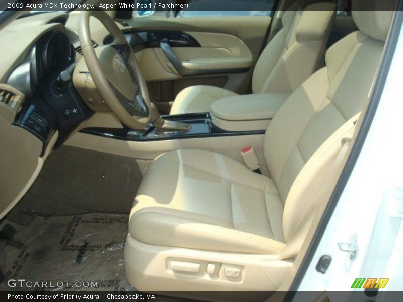 Aspen White Pearl / Parchment 2009 Acura MDX Technology