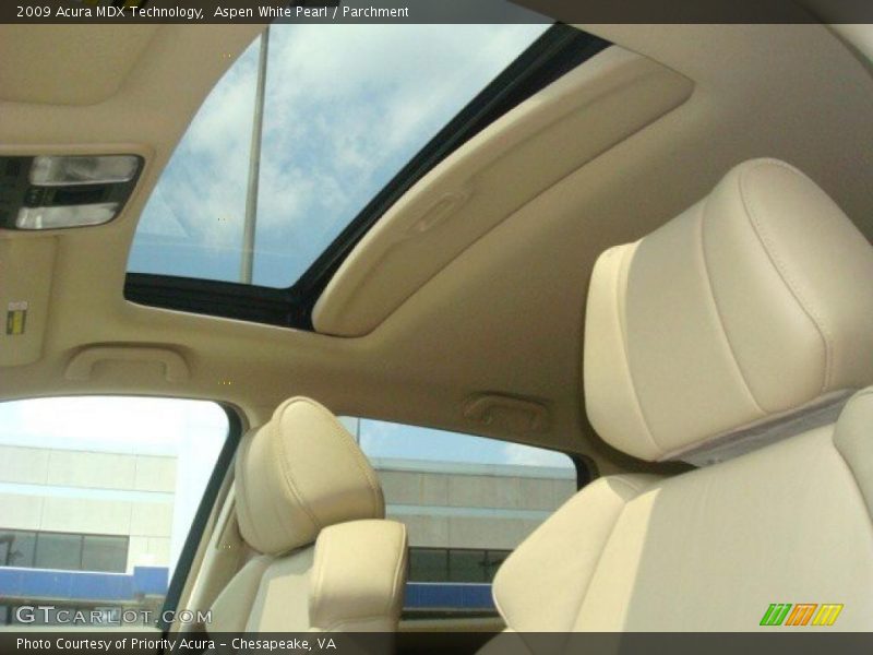 Aspen White Pearl / Parchment 2009 Acura MDX Technology