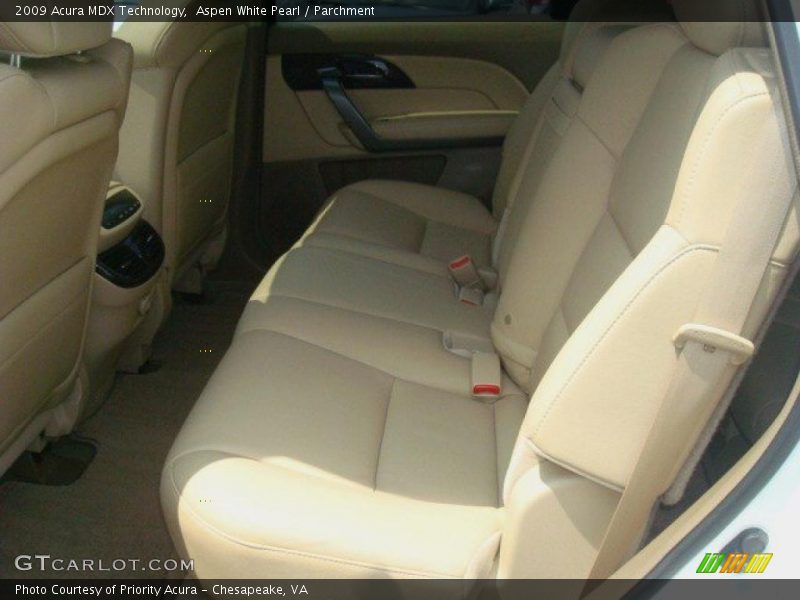 Aspen White Pearl / Parchment 2009 Acura MDX Technology