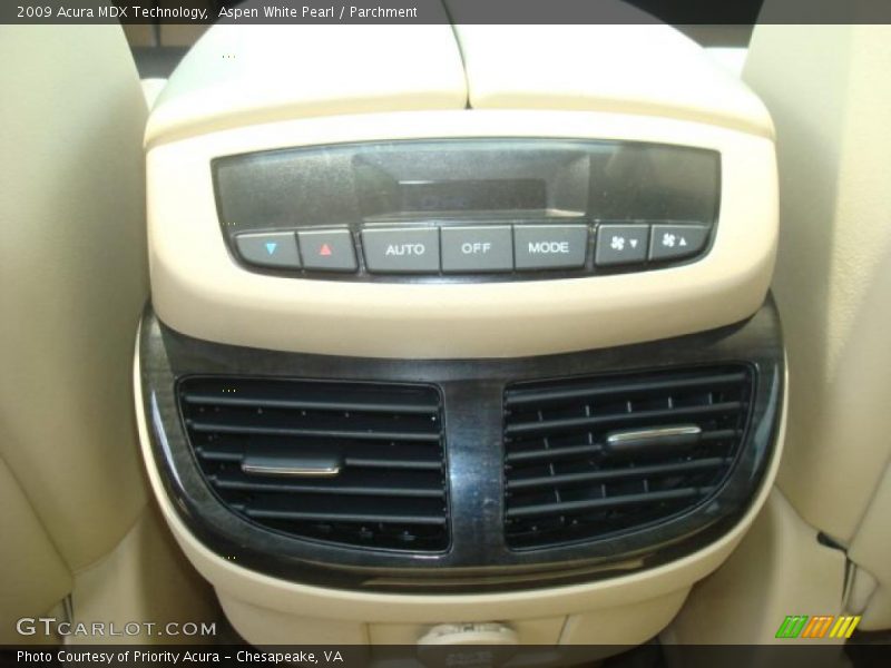 Aspen White Pearl / Parchment 2009 Acura MDX Technology