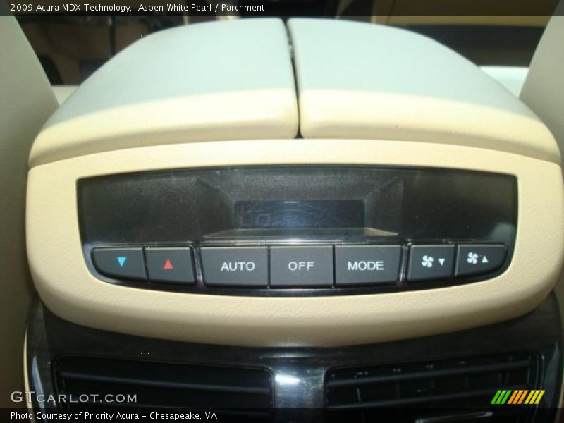Aspen White Pearl / Parchment 2009 Acura MDX Technology