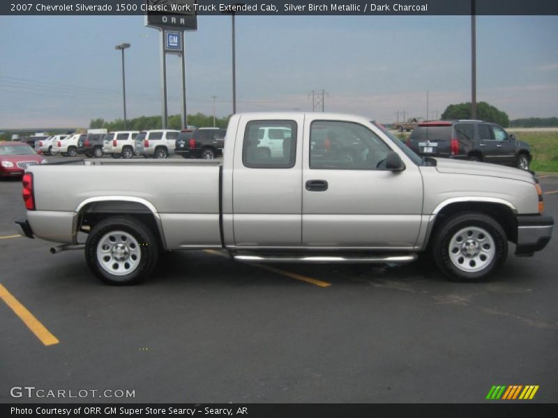 Silver Birch Metallic / Dark Charcoal 2007 Chevrolet Silverado 1500 Classic Work Truck Extended Cab