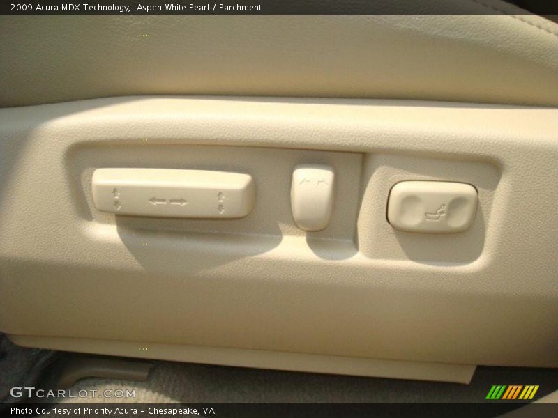 Aspen White Pearl / Parchment 2009 Acura MDX Technology