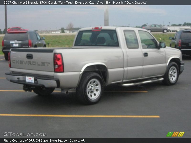 Silver Birch Metallic / Dark Charcoal 2007 Chevrolet Silverado 1500 Classic Work Truck Extended Cab