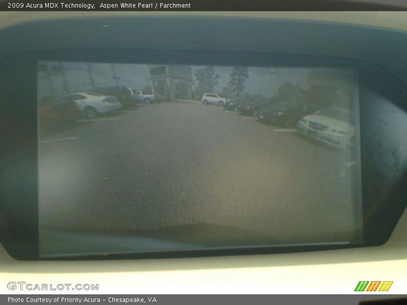 Aspen White Pearl / Parchment 2009 Acura MDX Technology