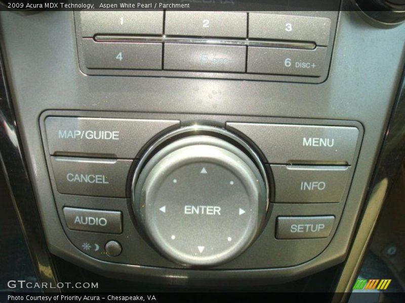 Aspen White Pearl / Parchment 2009 Acura MDX Technology