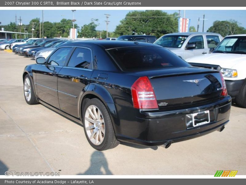 Brilliant Black / Dark Slate Gray/Light Graystone 2007 Chrysler 300 C SRT8