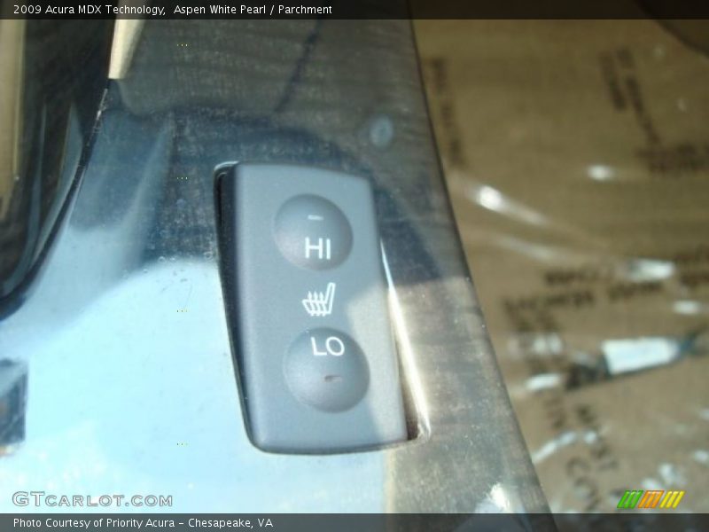 Aspen White Pearl / Parchment 2009 Acura MDX Technology
