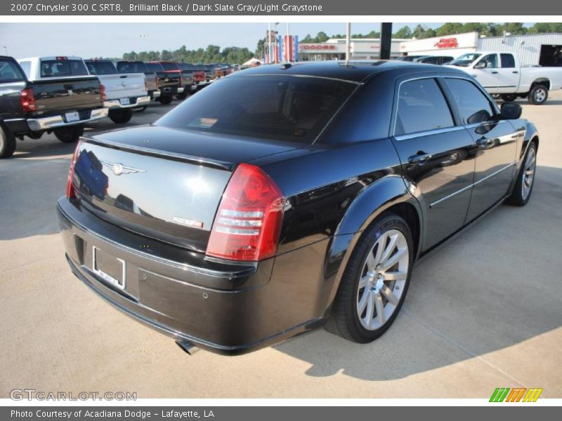 Brilliant Black / Dark Slate Gray/Light Graystone 2007 Chrysler 300 C SRT8