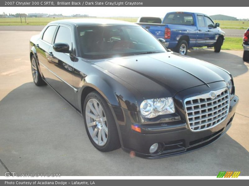 Brilliant Black / Dark Slate Gray/Light Graystone 2007 Chrysler 300 C SRT8