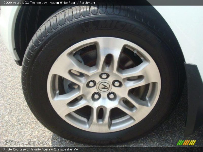 Aspen White Pearl / Parchment 2009 Acura MDX Technology