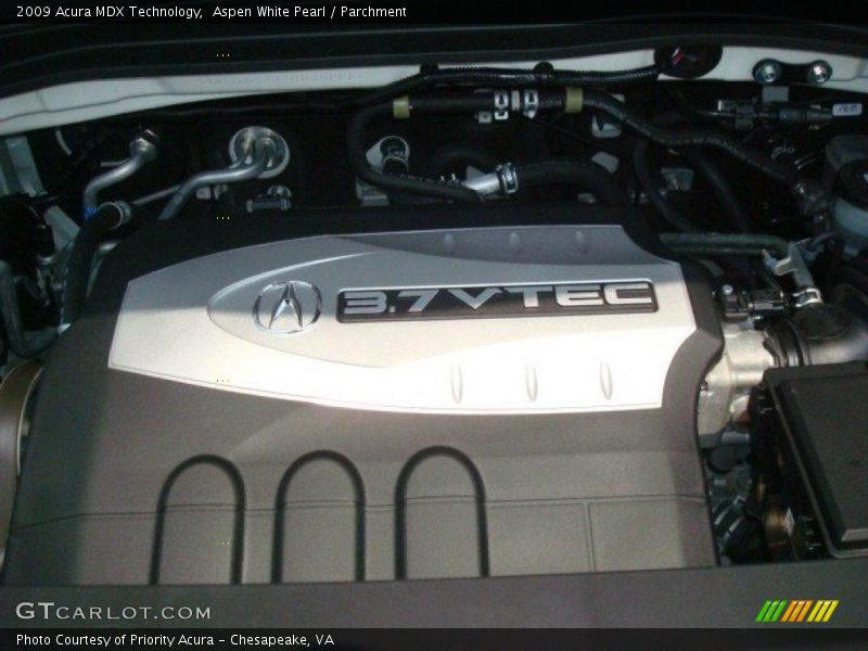 Aspen White Pearl / Parchment 2009 Acura MDX Technology