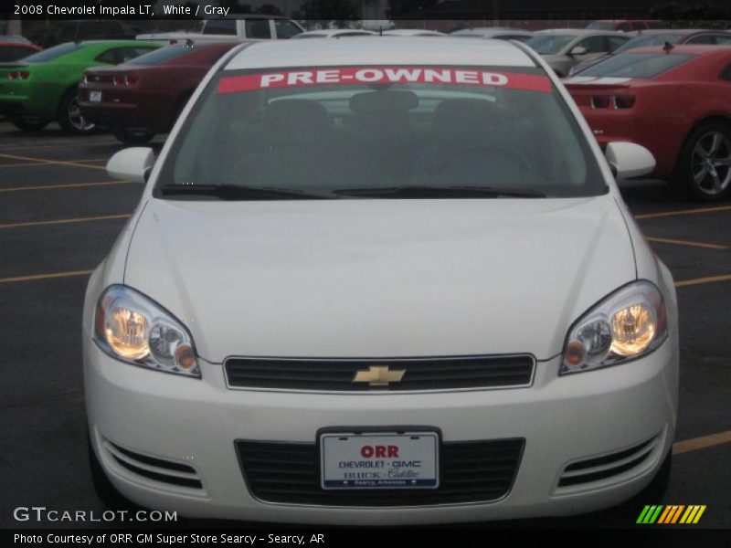 White / Gray 2008 Chevrolet Impala LT