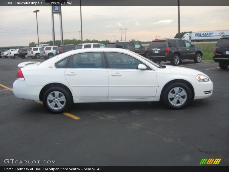 White / Gray 2008 Chevrolet Impala LT