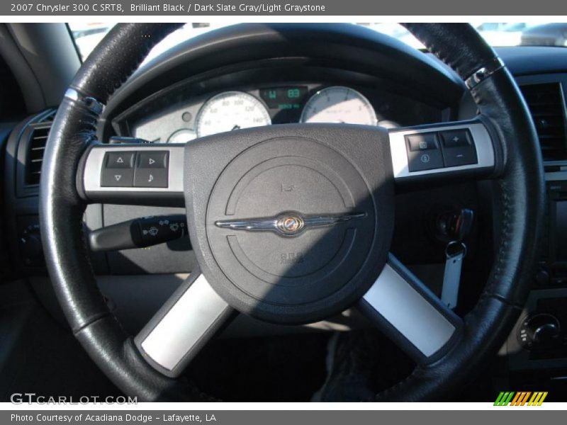 Brilliant Black / Dark Slate Gray/Light Graystone 2007 Chrysler 300 C SRT8