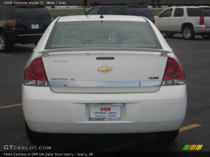 White / Gray 2008 Chevrolet Impala LT